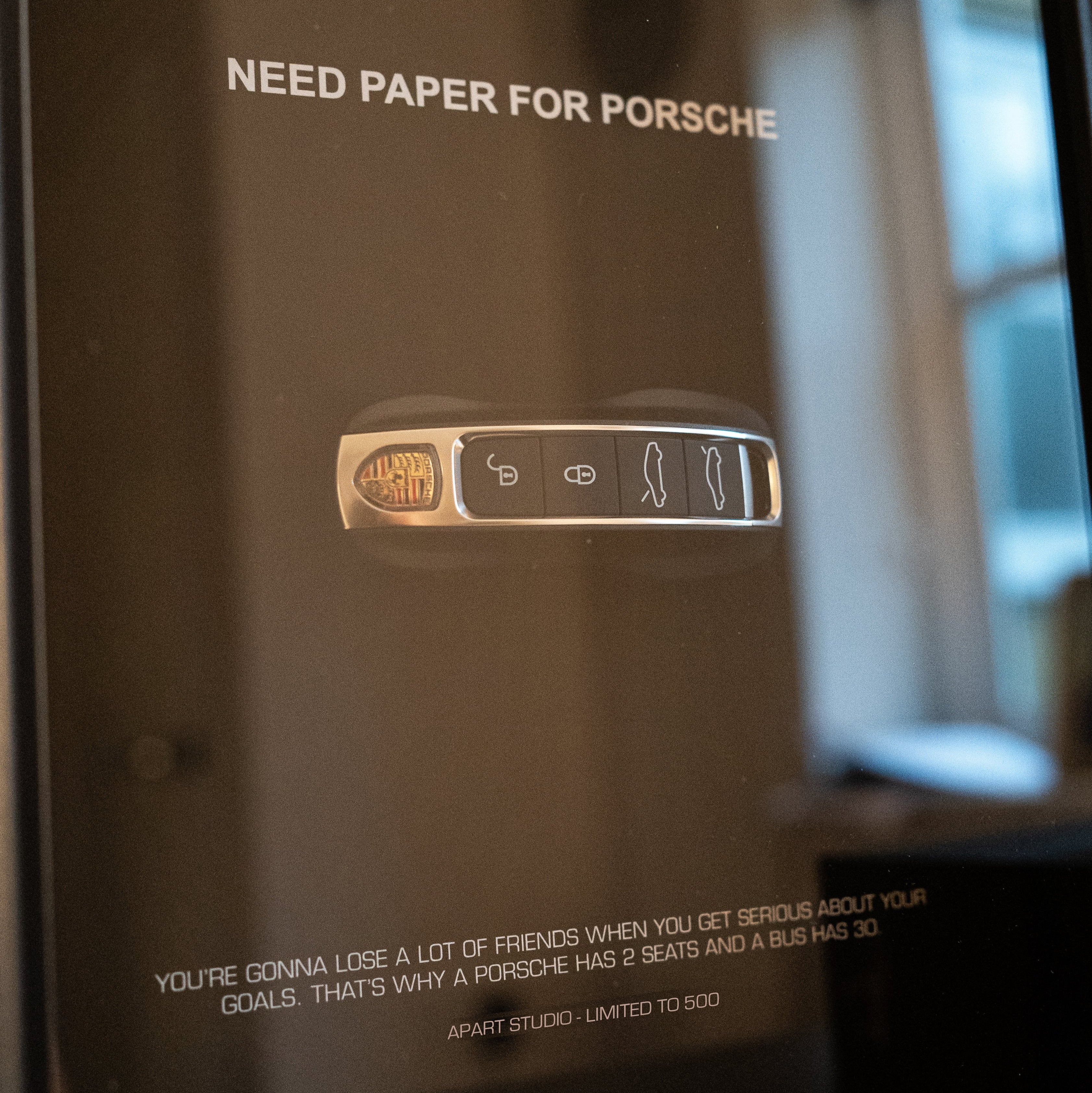 Need Paper For Porsche Frame - Apart Studio