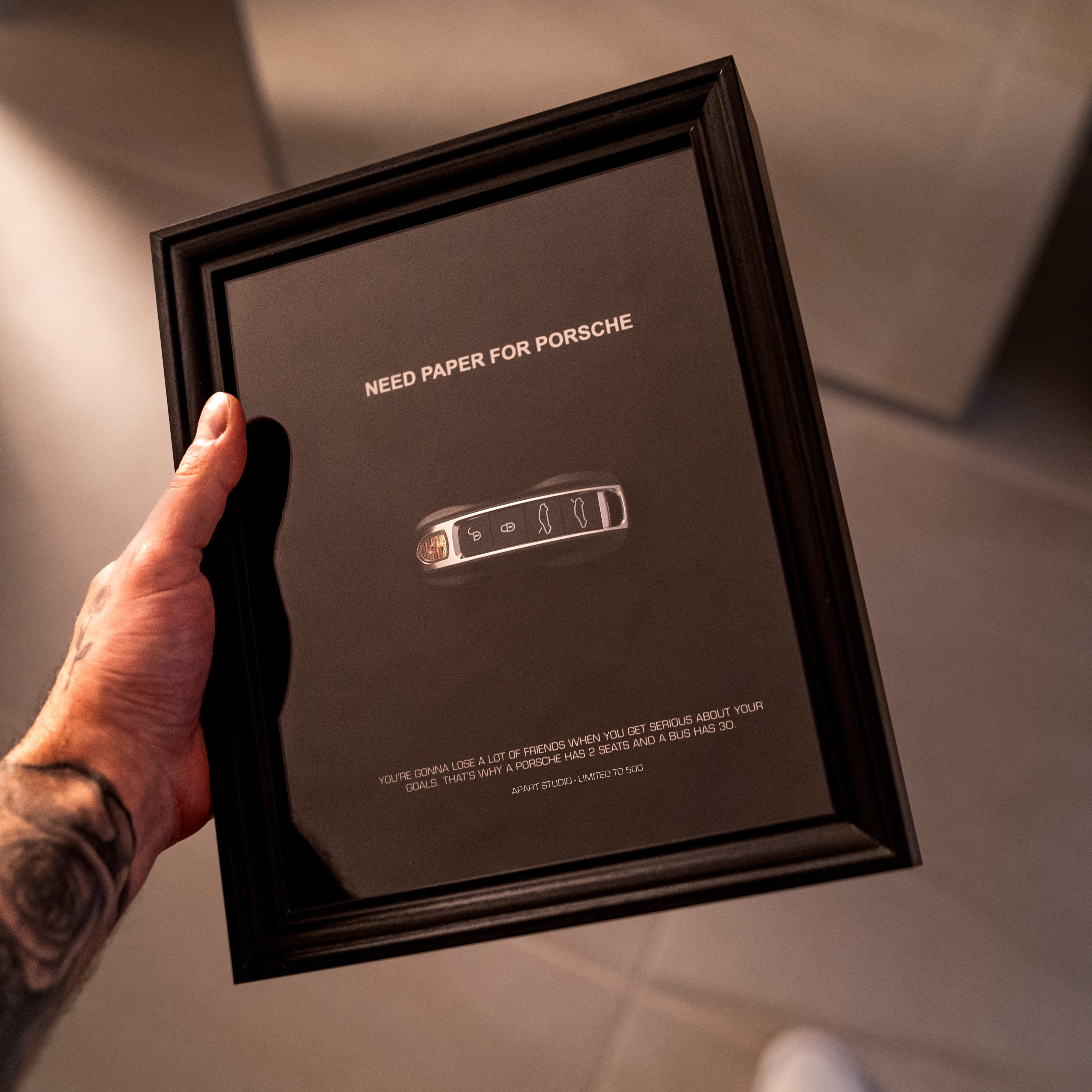 Need Paper For Porsche Frame - Apart Studio