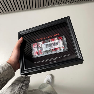 Get Rich or Die Tryin Frame packaging and unboxing, luxury handmade framed artwork by Apart Studio