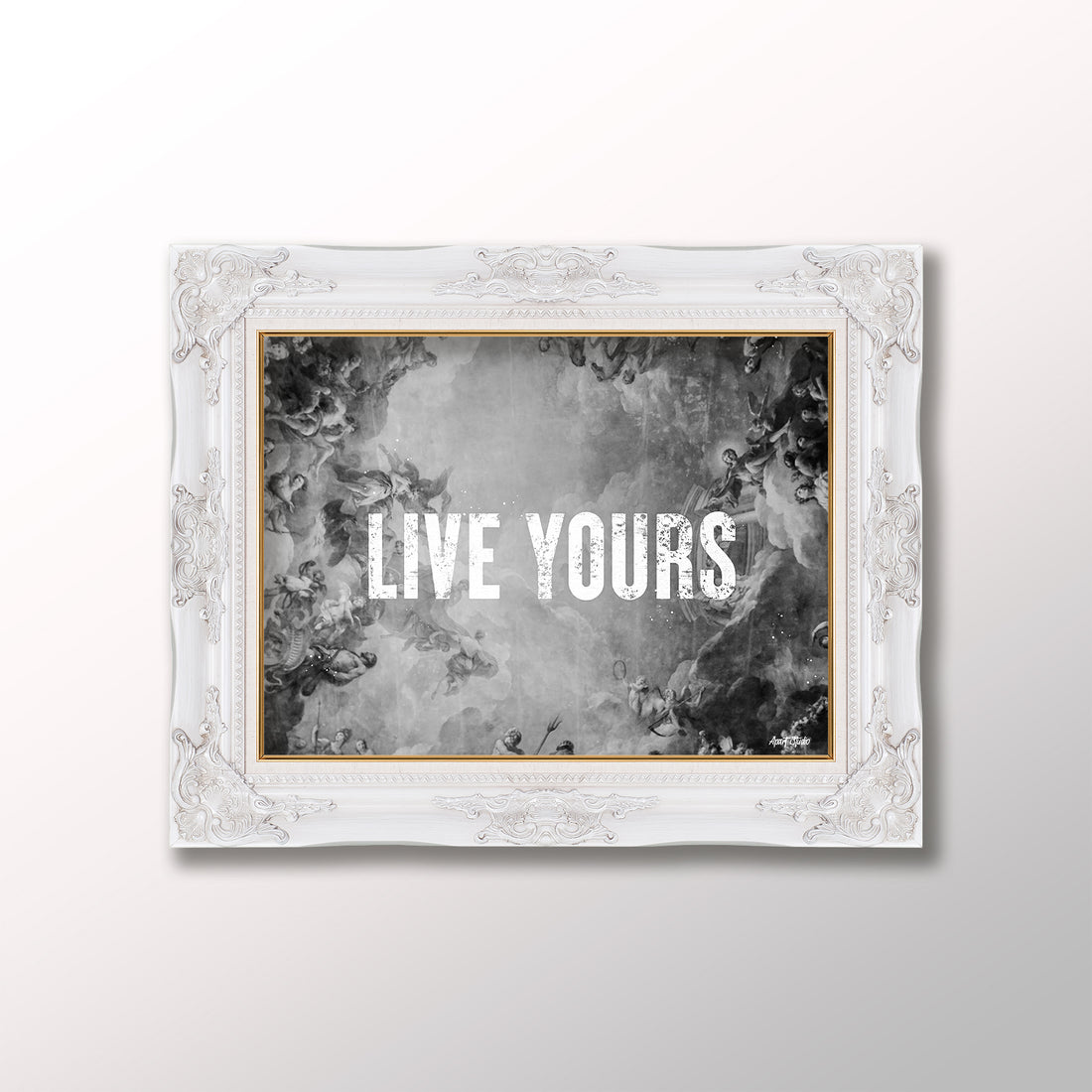 LIVE YOURS B&W Print - Apart studio