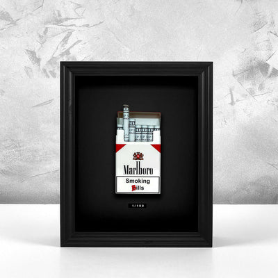 Red USD 'Smoking Bills' Artwork - Apart studio