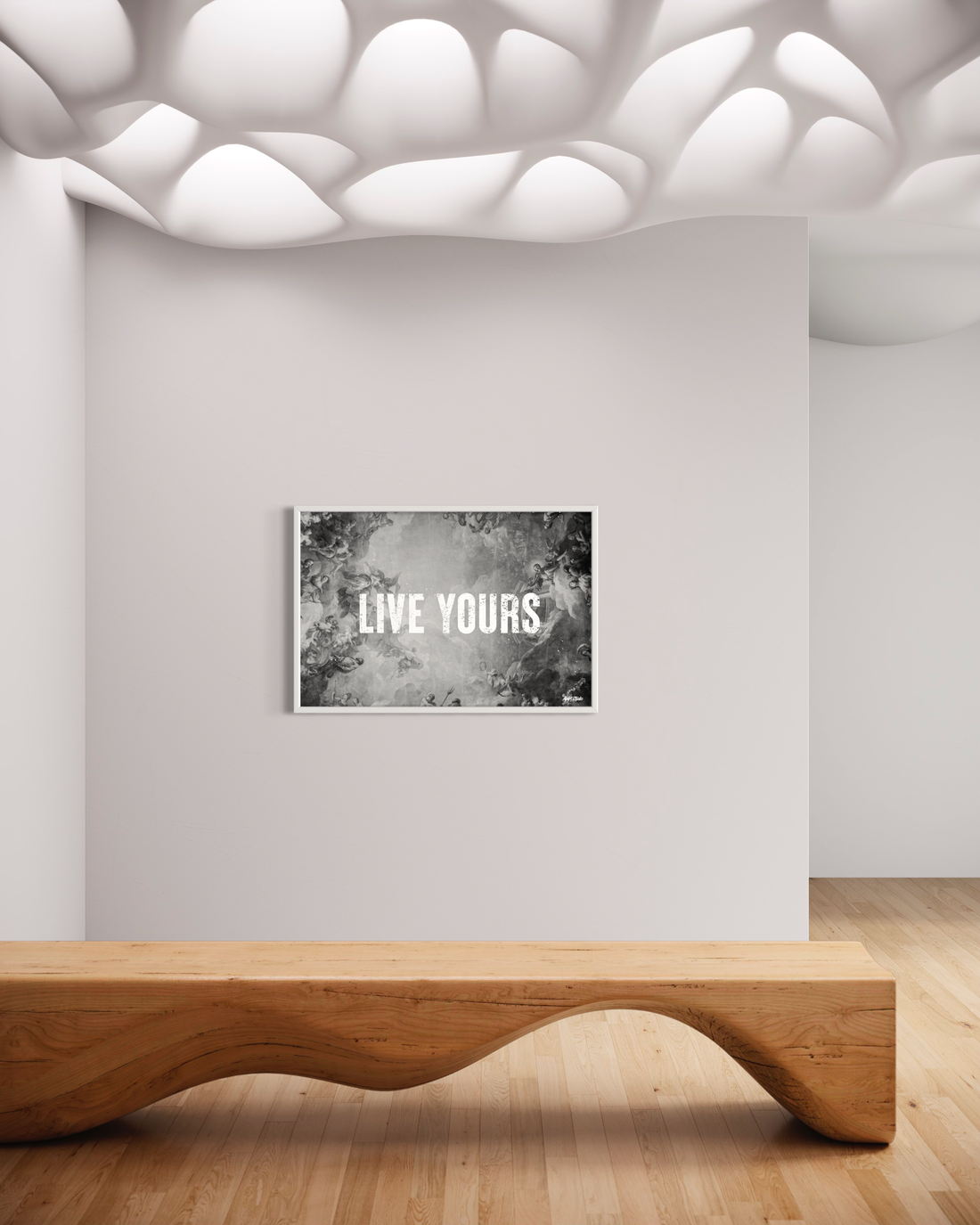 LIVE YOURS B&W Print - Apart studio