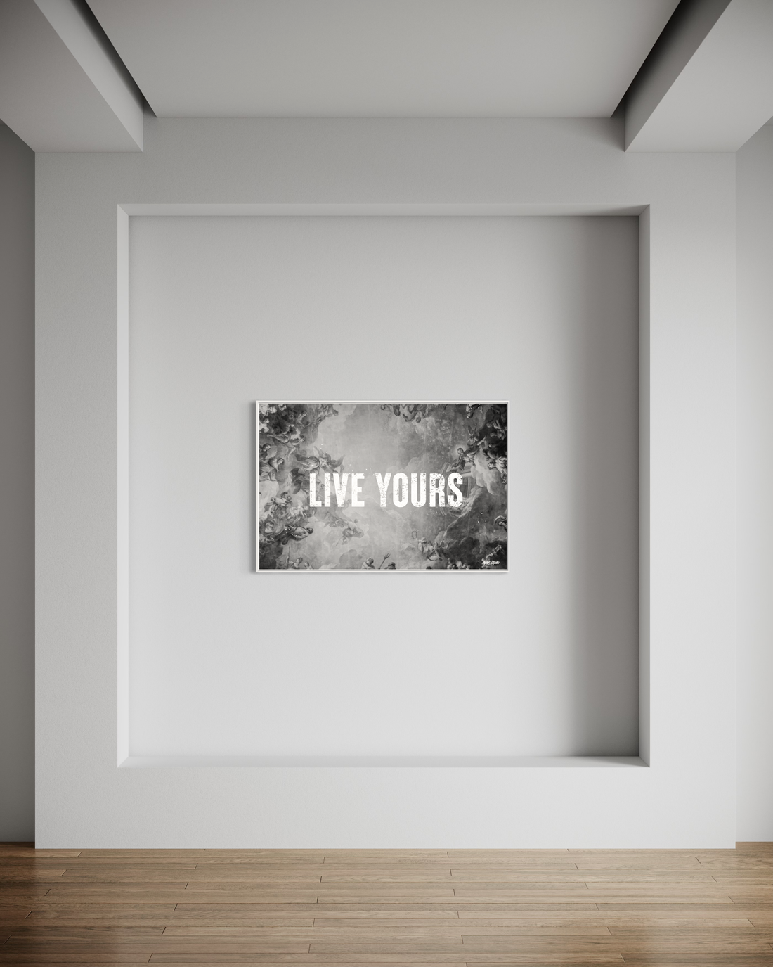 LIVE YOURS B&W Print - Apart studio